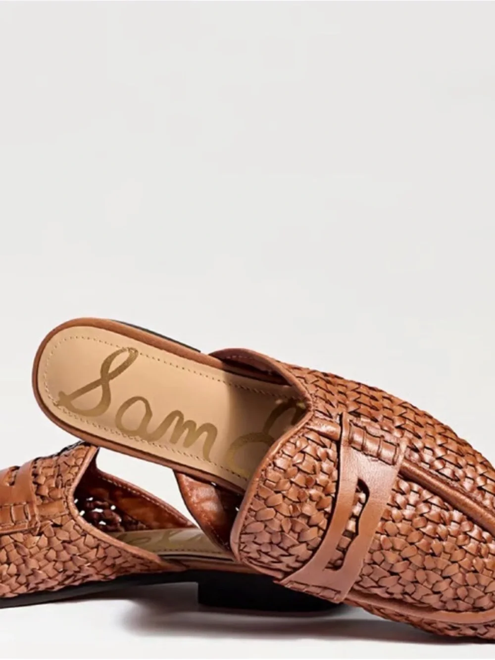 Sam Edelman Tullie Woven Mule- Saddle Leather
